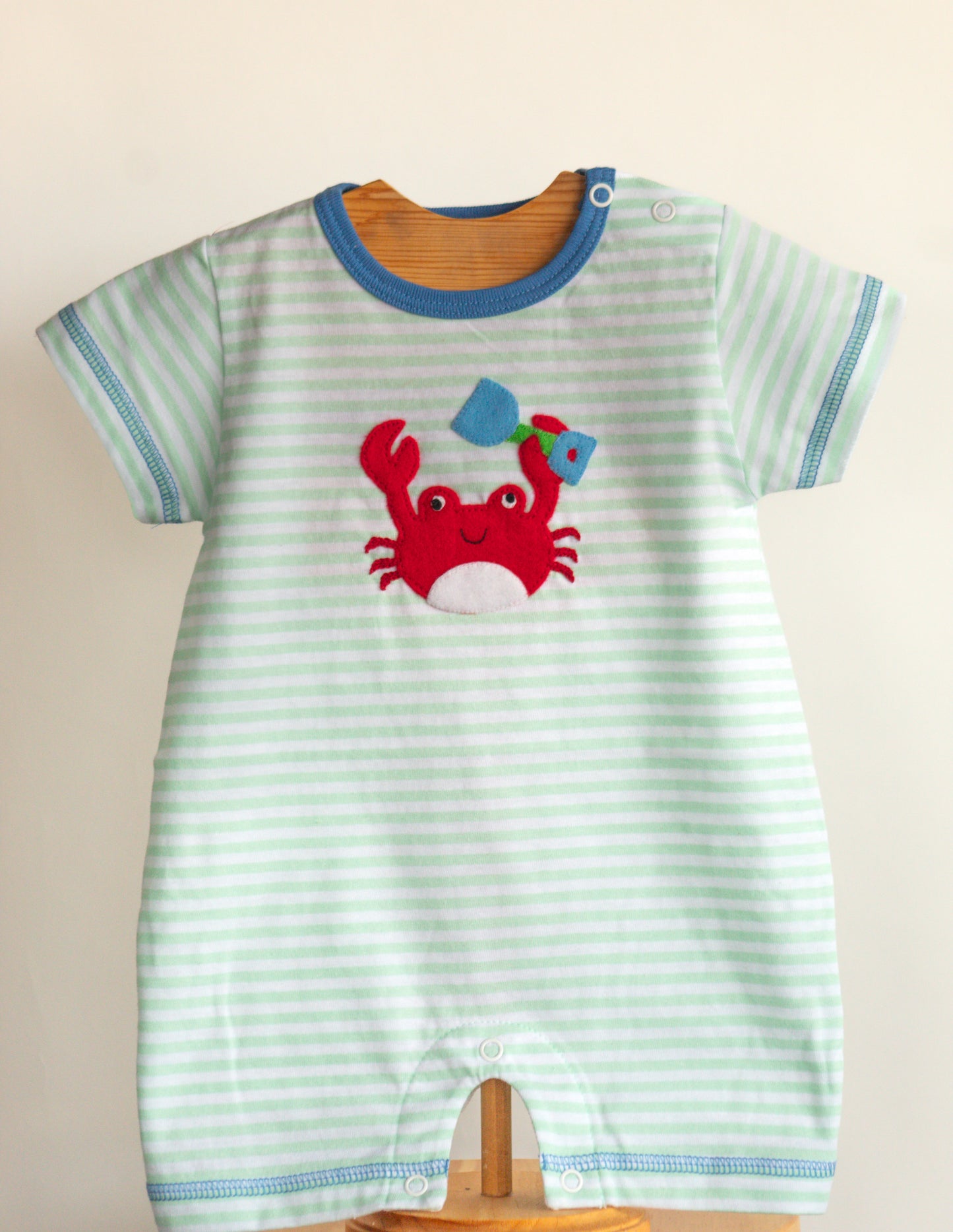 Luigi- Crab w/ Shovel Romper