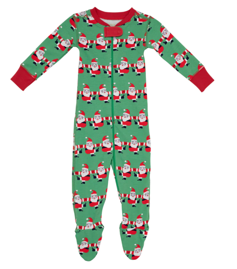 TBBC Knox's Night Night Footed in Chris Kringle Kickline/Richmond Red