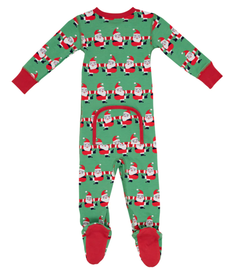 TBBC Knox's Night Night Footed in Chris Kringle Kickline/Richmond Red