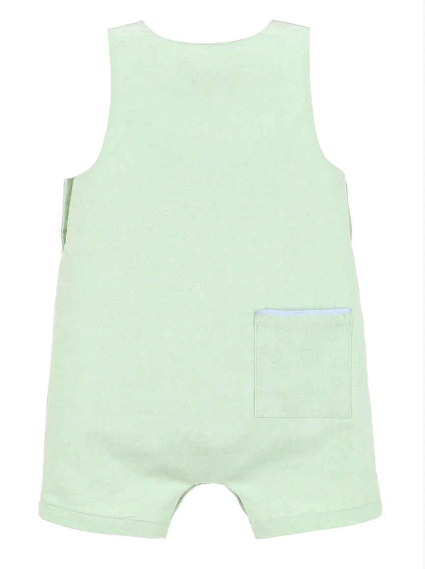 Sophie & Lucas Chambray John John - Green