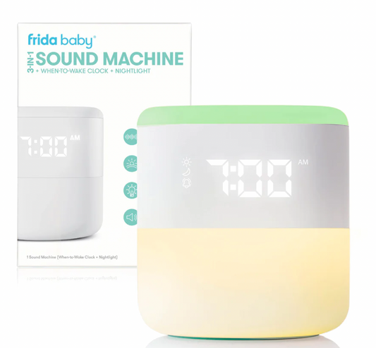 FridaBaby 3-in-1 Sound Machine + When-To-Wake™ Clock + Nightlight