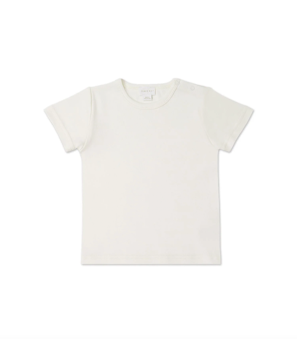 Pima Cotton Aude Tee - Whisper