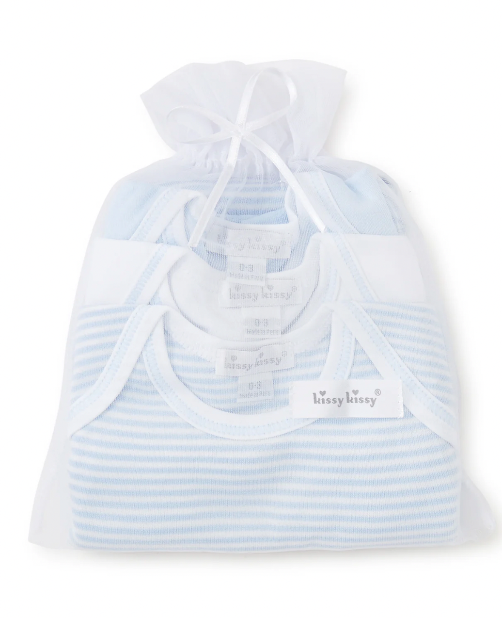 Simples Stripes Blue 3 Pack Bodysuit Set