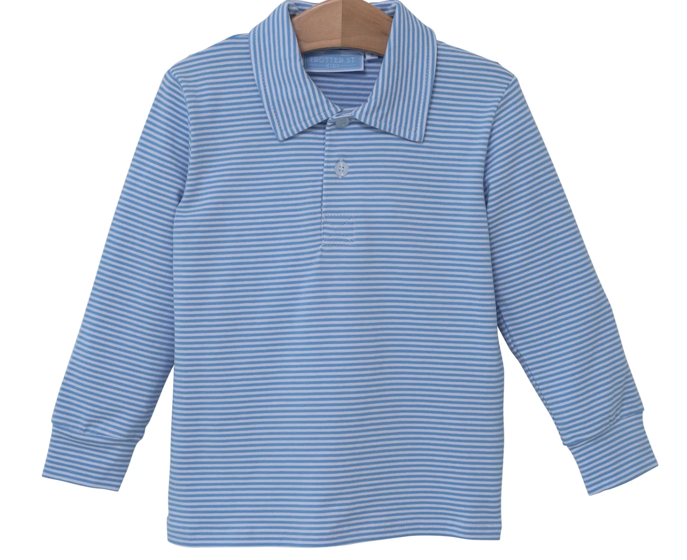 Jackson Polo in Cornflower Stripe