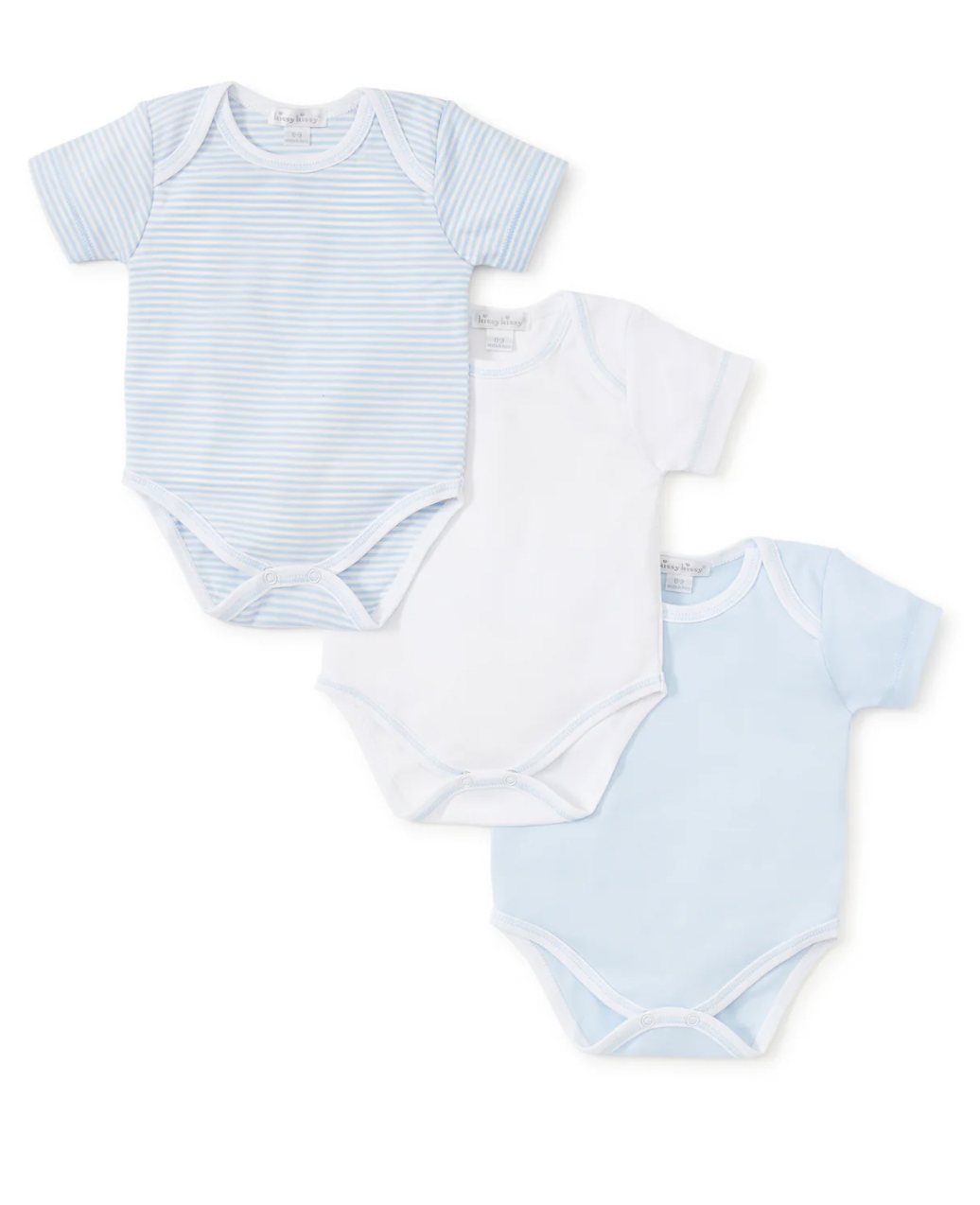 Simples Stripes Blue 3 Pack Bodysuit Set