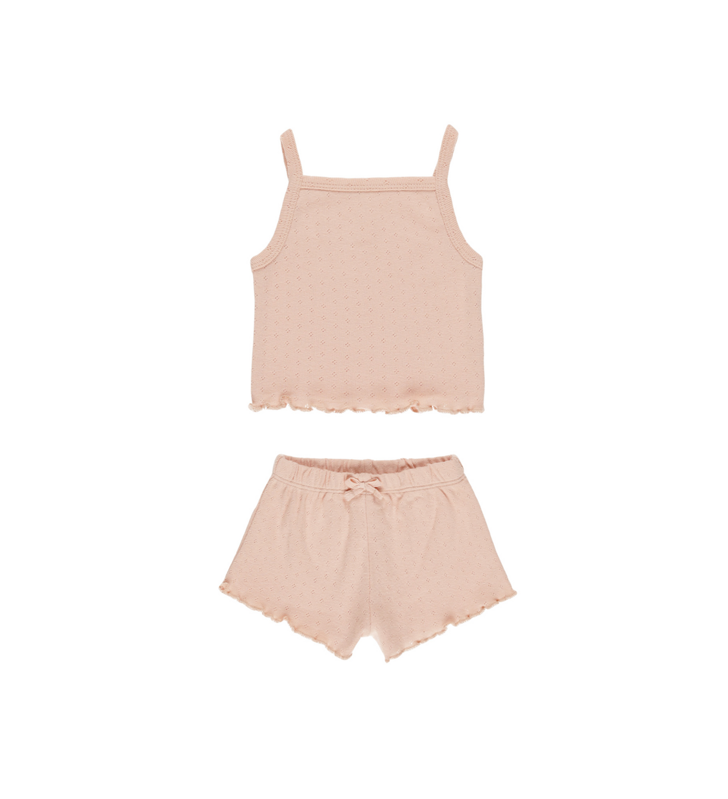 Pointelle Tank + Shortie Set || Melon