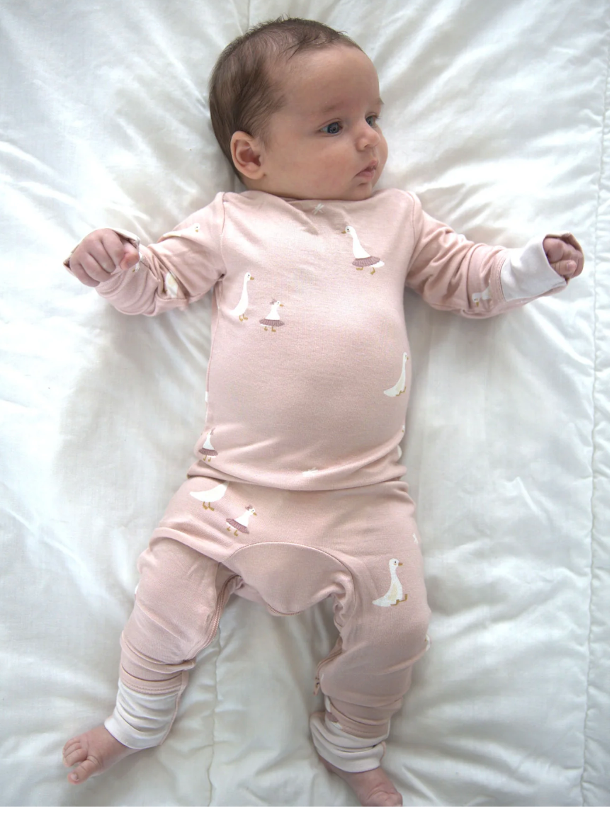 Convertible Pajamas in Tutu Goose
