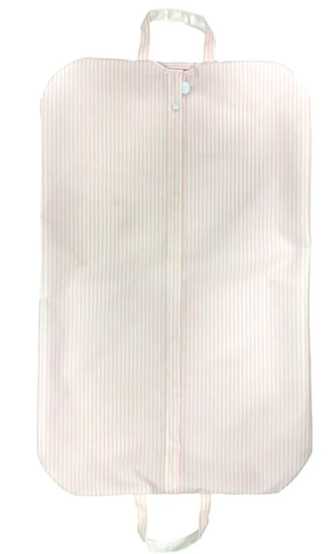 GARMENT BAG - PIMLICO STRIPE PINK