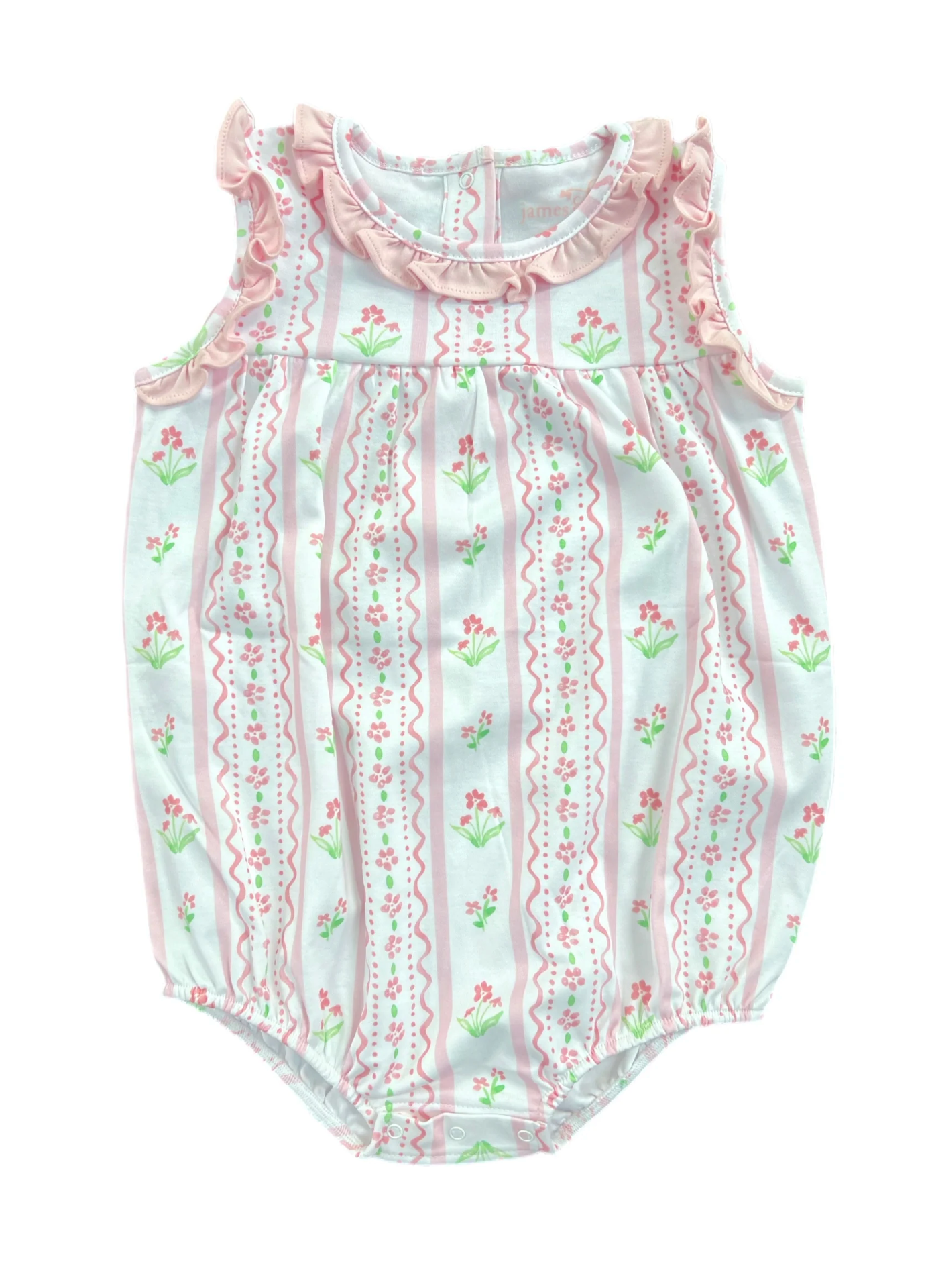 Rosie Bubble Pink Floral Scallop