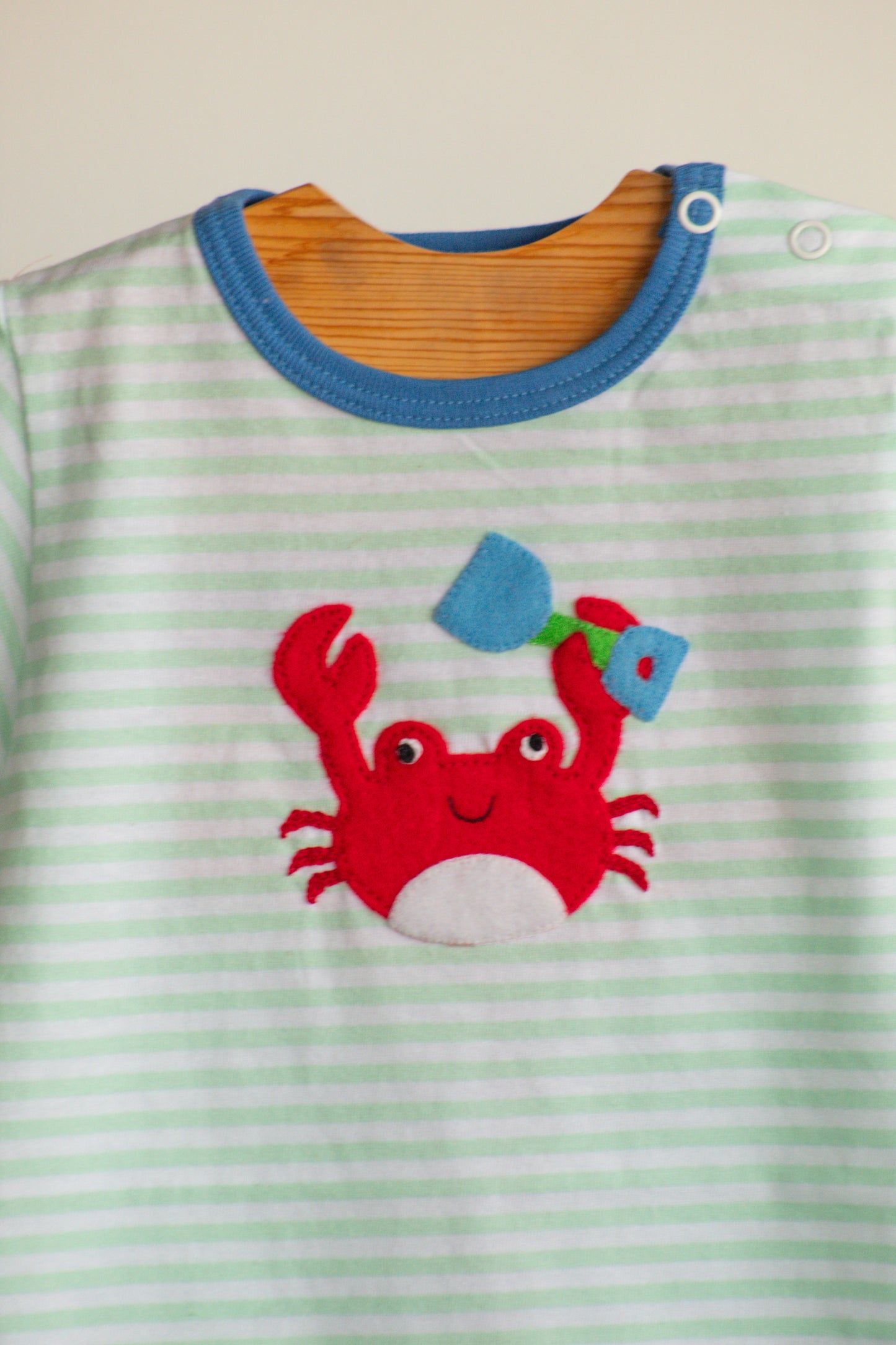 Luigi- Crab w/ Shovel Romper