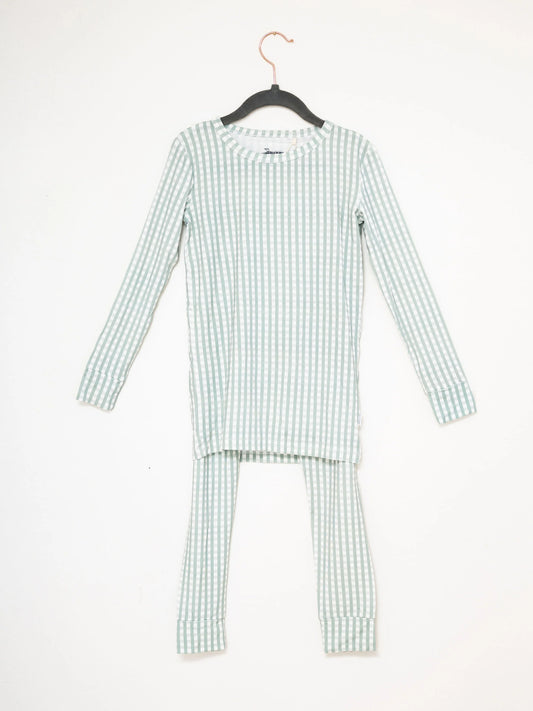 Uptown Baby Gingham PJ Set - Sage