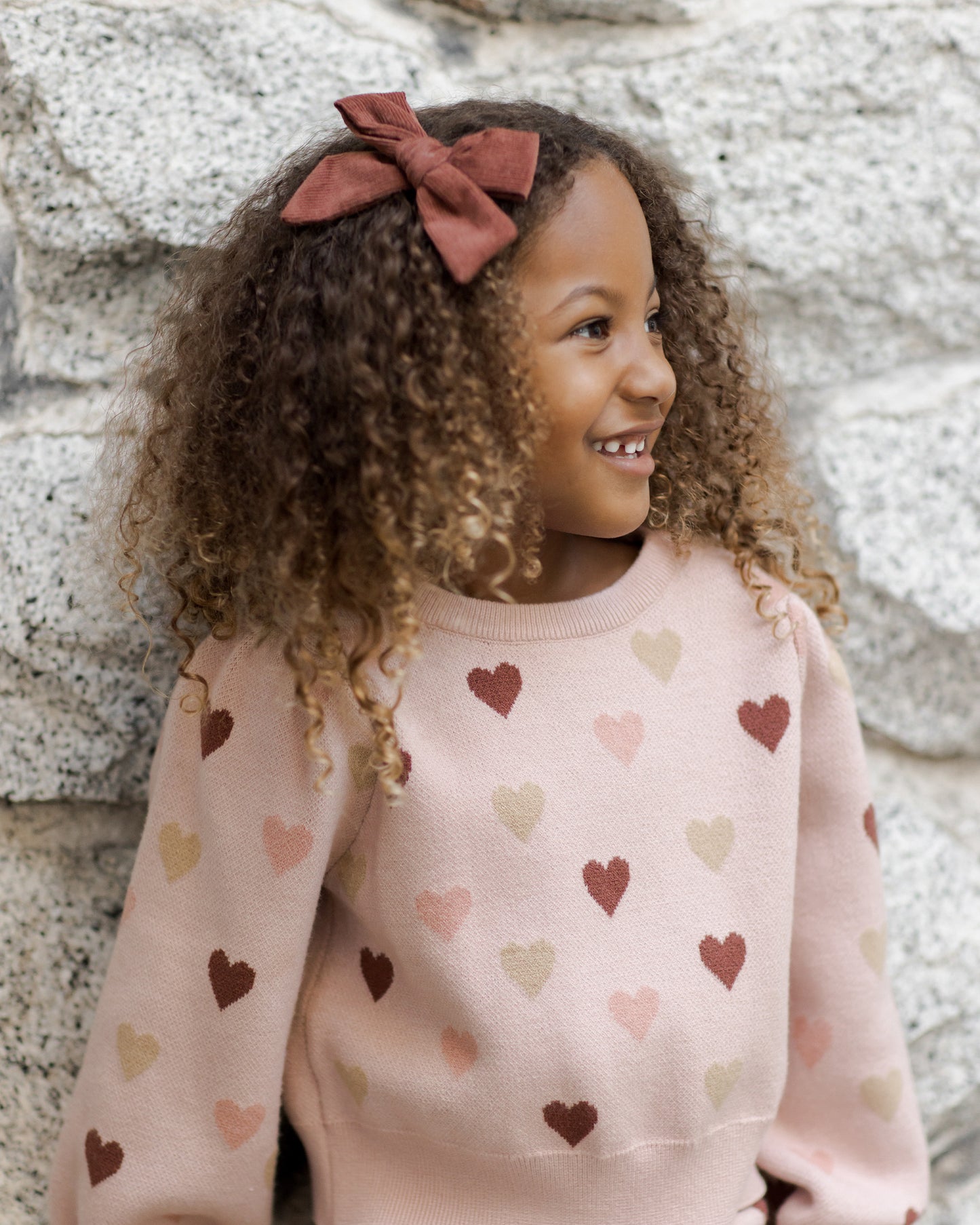 Jacquard Knit Set in Hearts