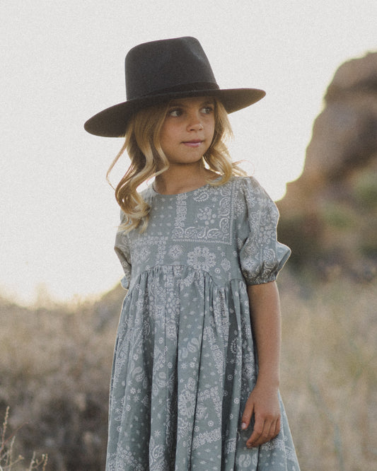 Rose Dress in Laurel Bandana