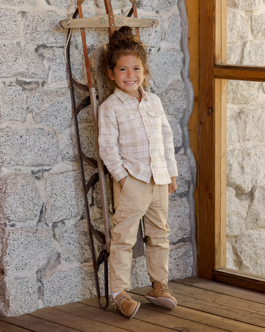 Collared Long Sleeve in Vintage Plaid