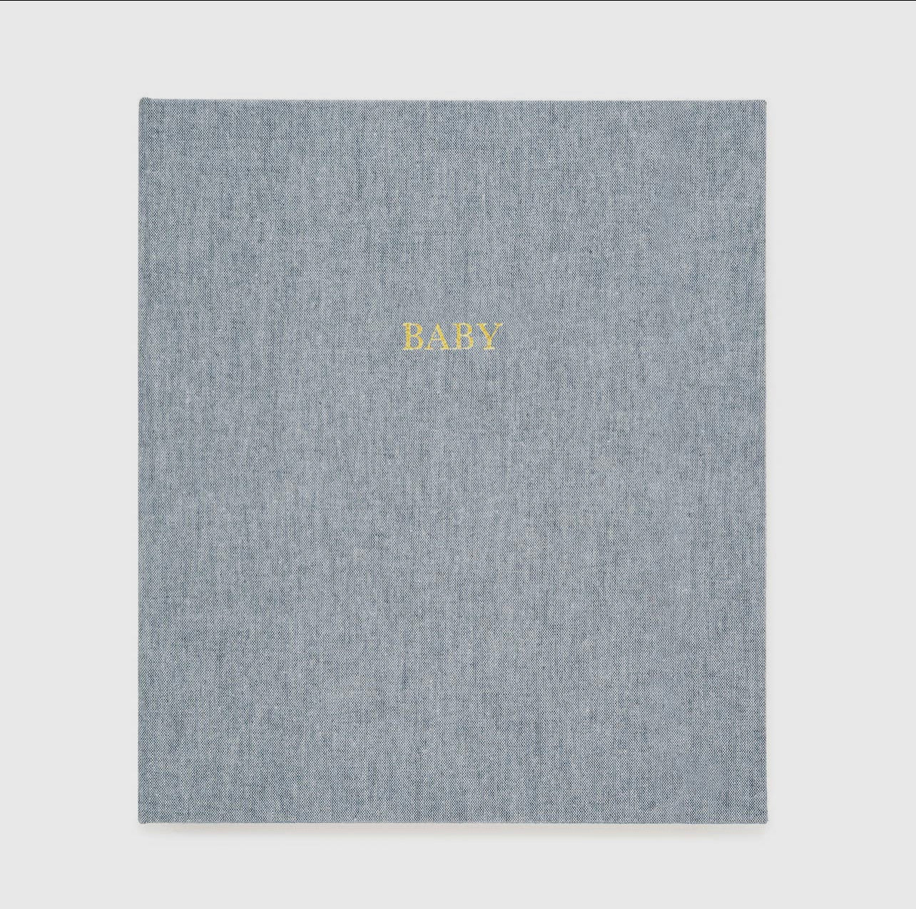 Baby Book in Chambray