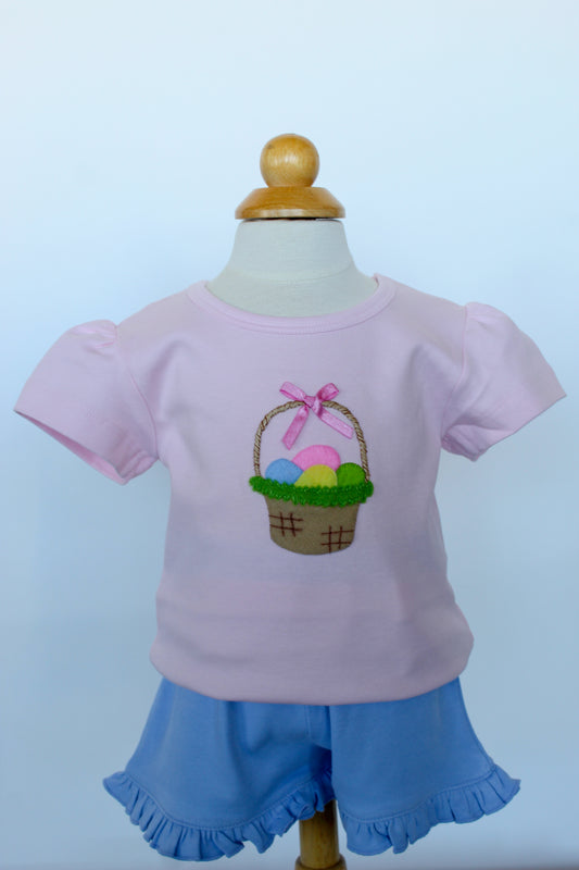 Luigi - Easter Basket Shirt - Light Pink