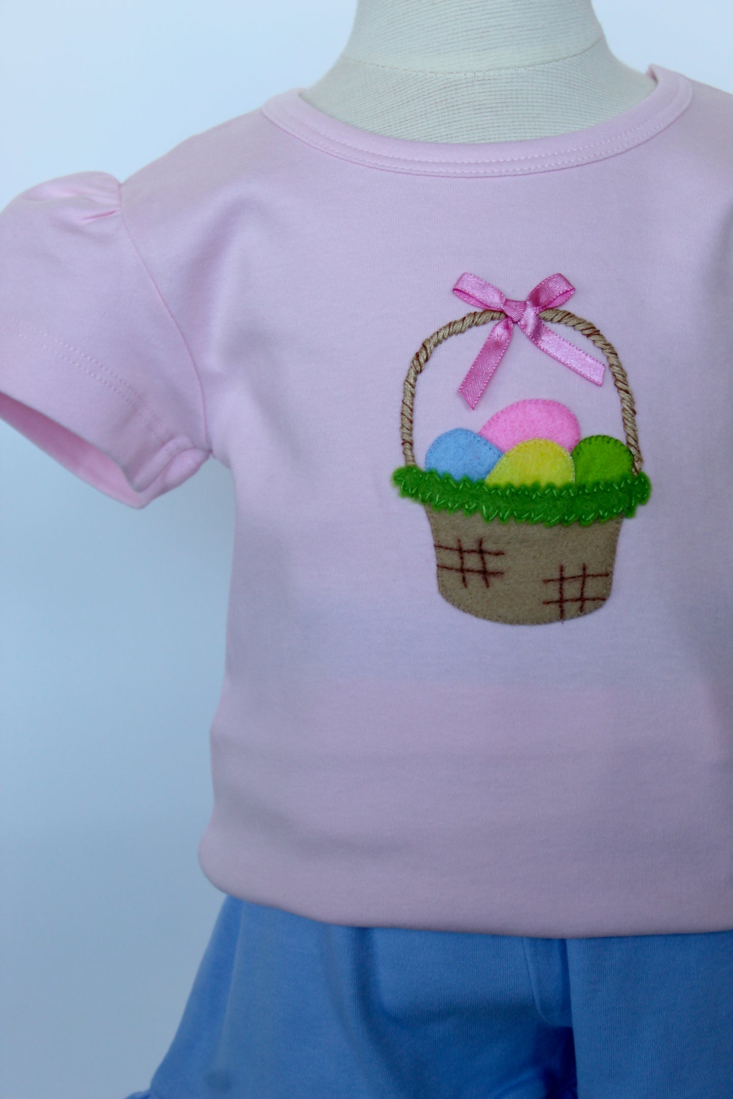 Luigi - Easter Basket Shirt - Light Pink