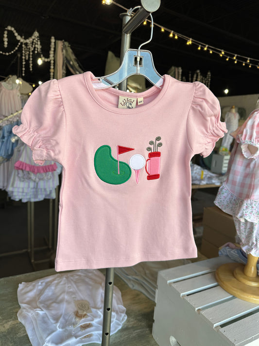 Luigi Kids - Golf Trio T-Shirt in Pink