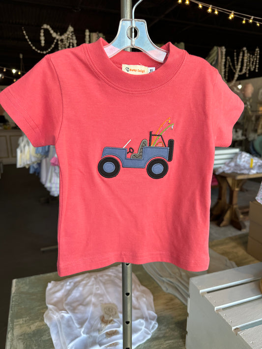 Luigi Kids - Jeep with Fishing Rods in Red