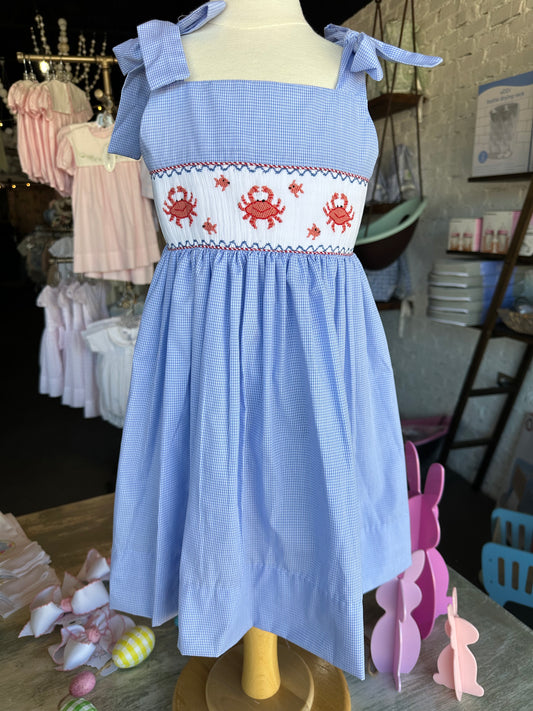 LuLu Bebe - Crab Dress with Bows