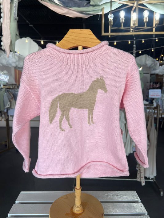 Horse Silhouette Rollneck sweater