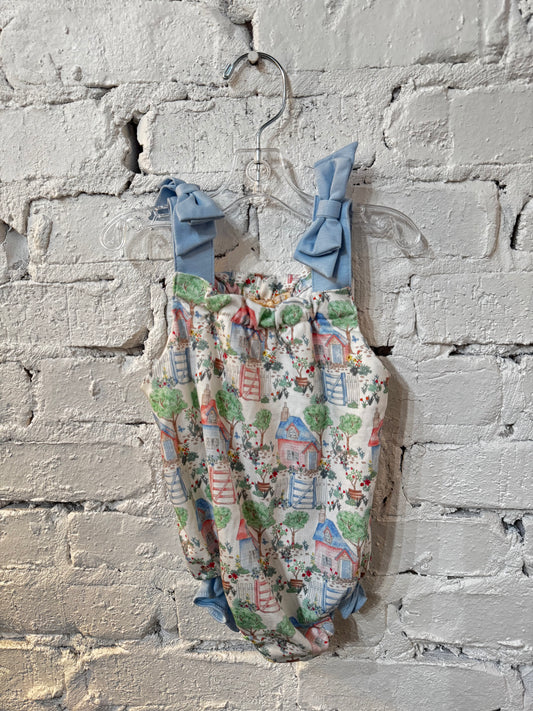 Cottage Garden Printed Bubble with Bows