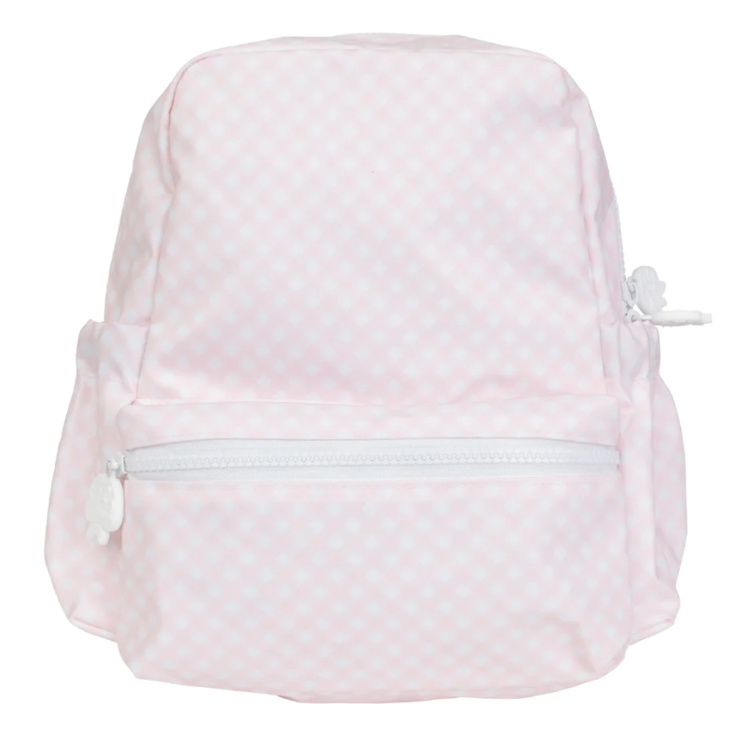 Apple Of My Isla Pink Gingham Tot Backpack
