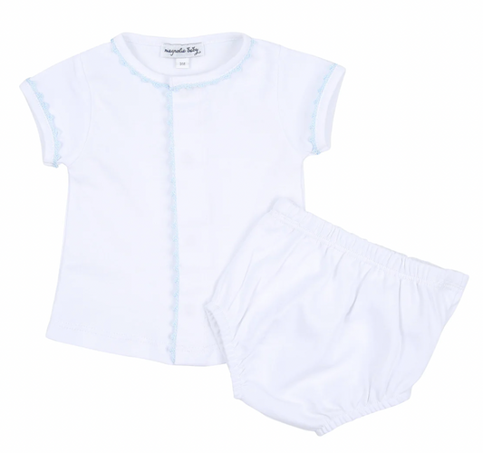 Magnolia Baby Joy Blue Embroidered Diaper Cover Set