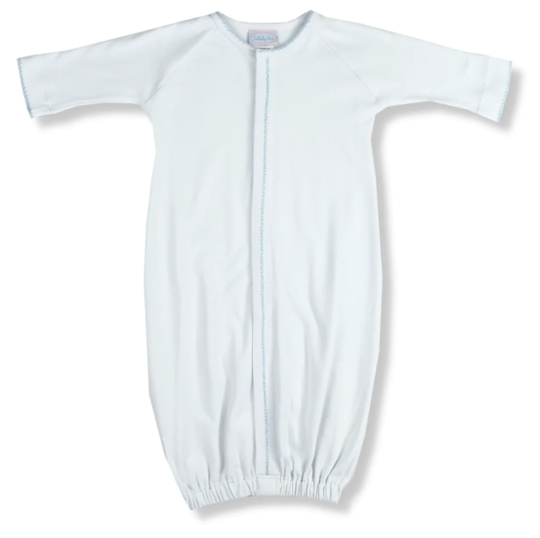 Lullaby Set Snuggle Me Gown - White/Blue
