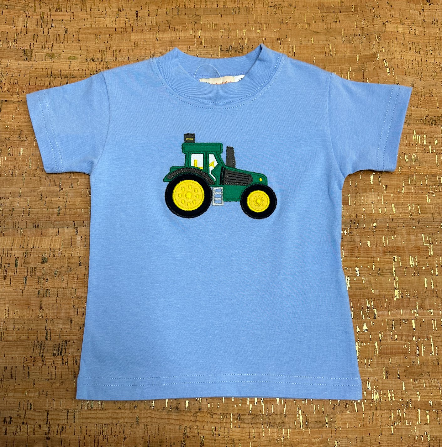 Luigi Kids Light Blue Tractor T Shirt