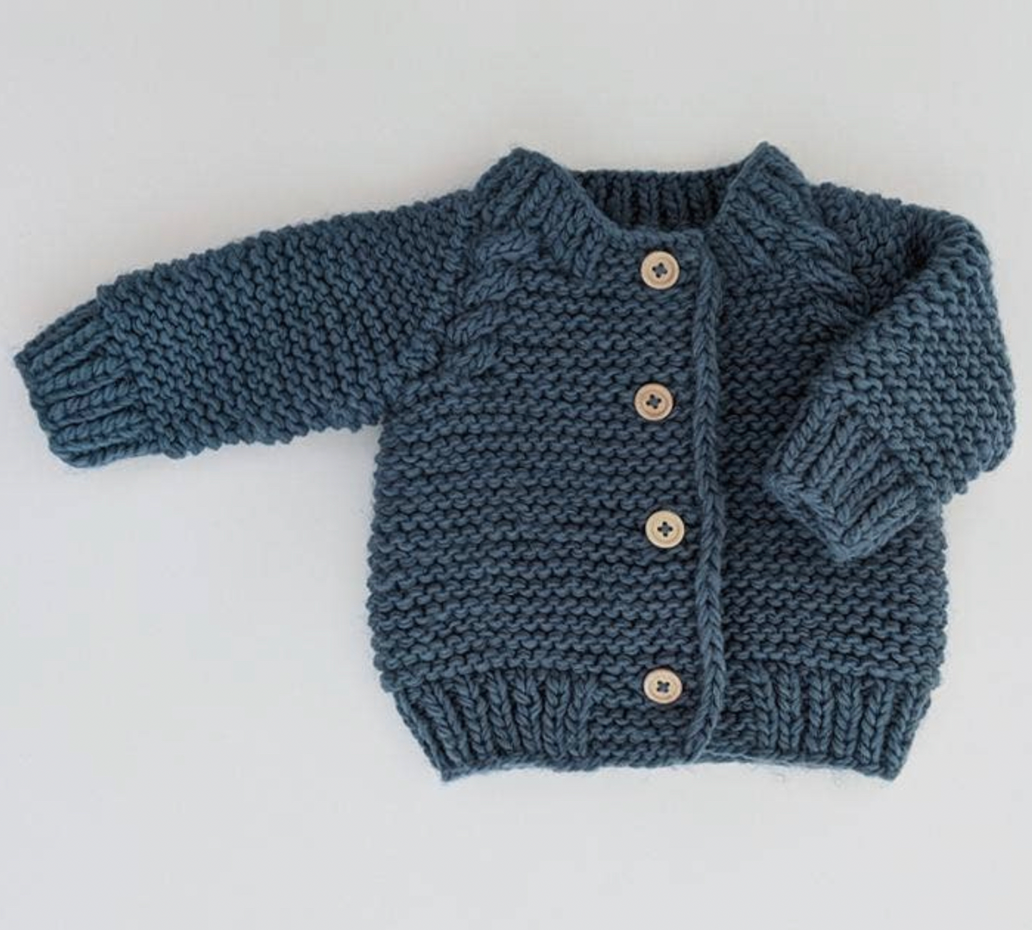Slate Gater Stitch Cardigan Sweater
