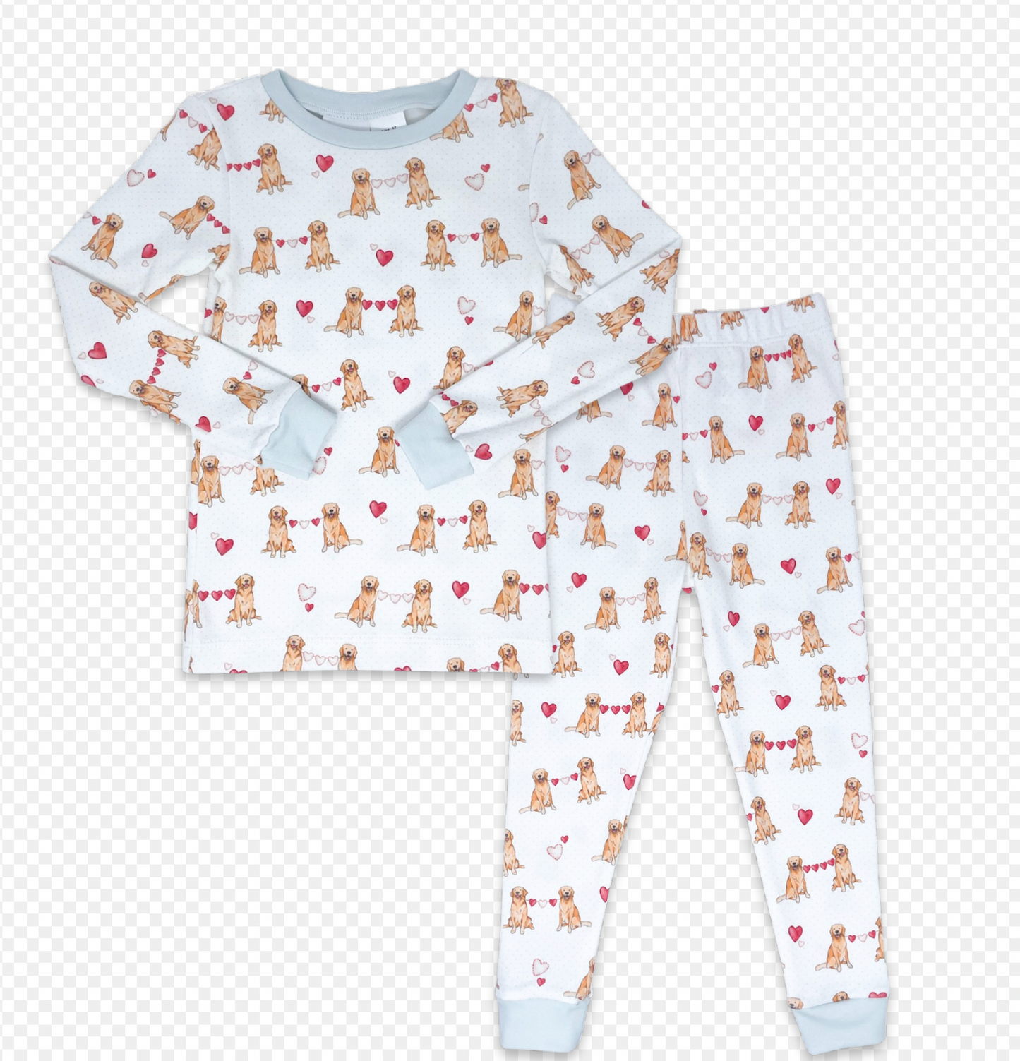 Sweet Pea PJ Set in Puppy Love