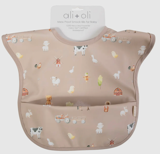 Ali + Oli Smock Bub for Baby & Toddler Farm Print