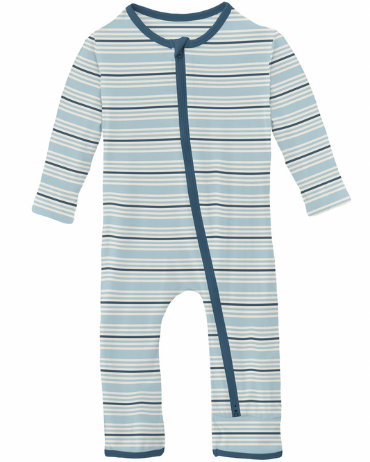 Kickee Pants Coverall in Jetsam Stripe