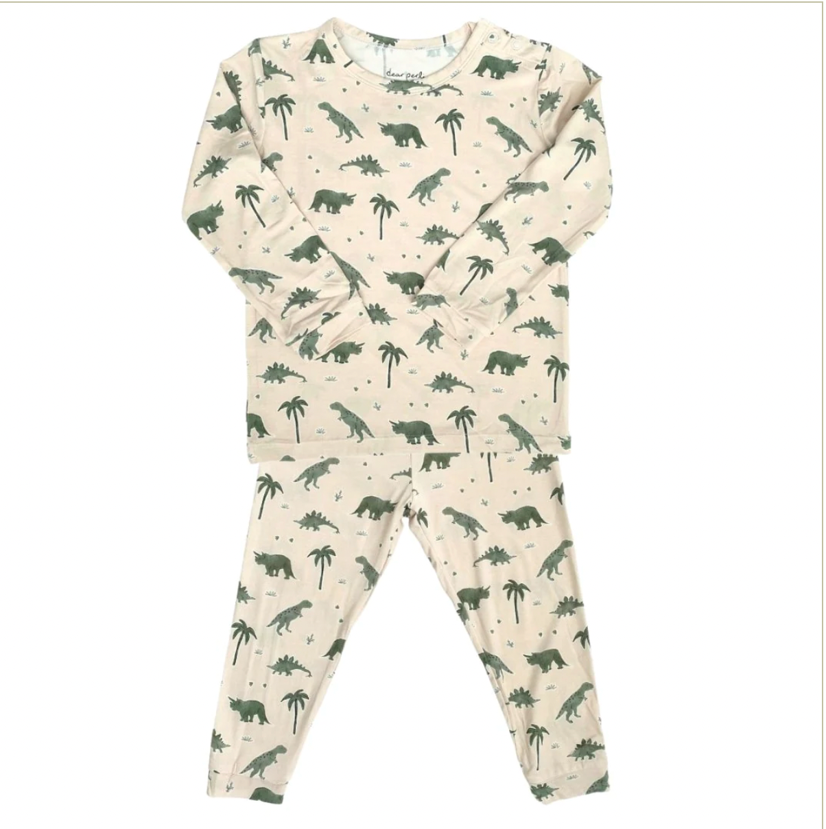 Dear Perli Dino-Snores in Toddler Pajamas