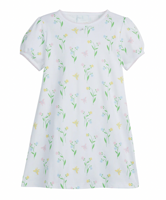Little English - Printed T-Shirt Dress - Butterfly Garden