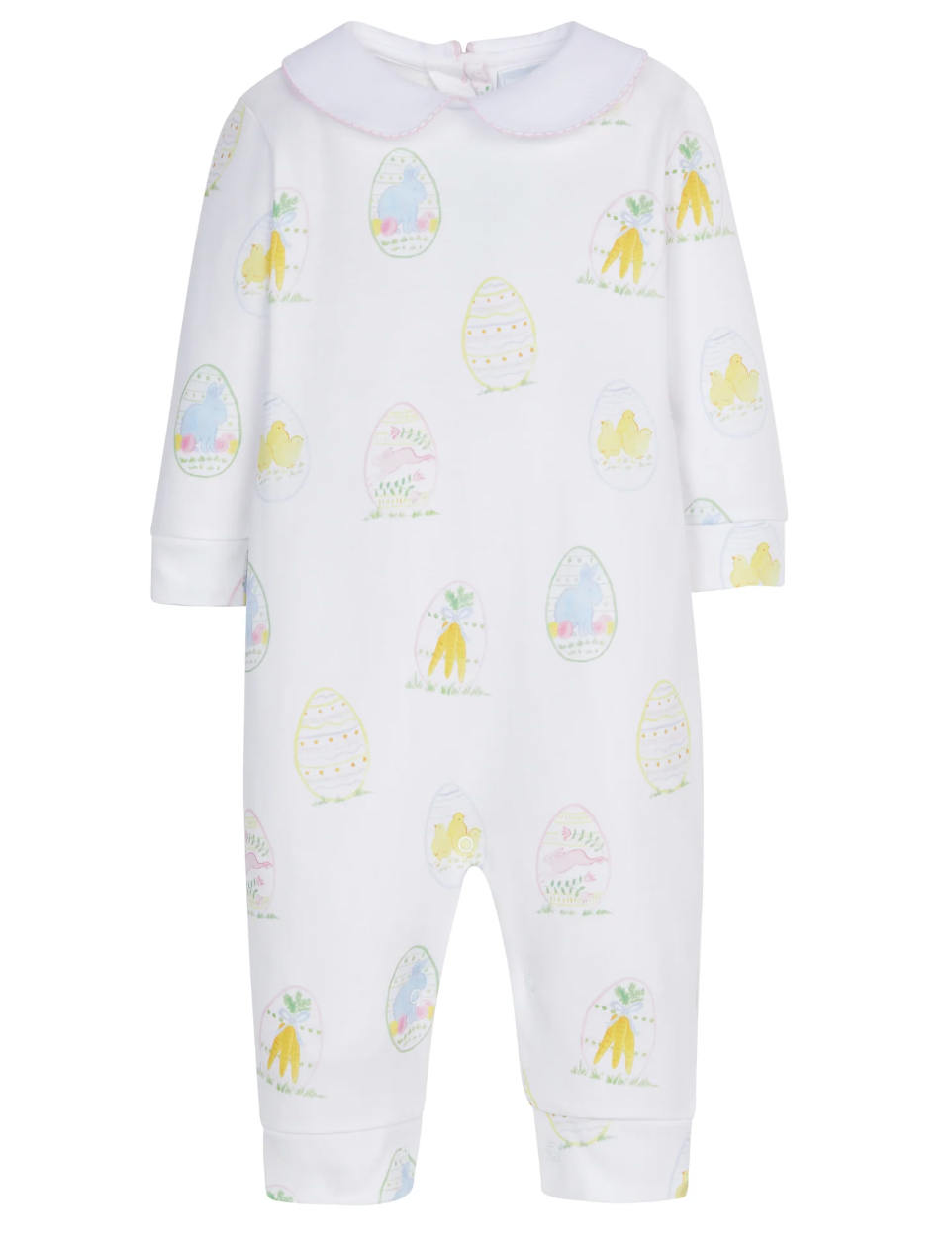 Little English Printed Playsuit in Girl Easter Egg