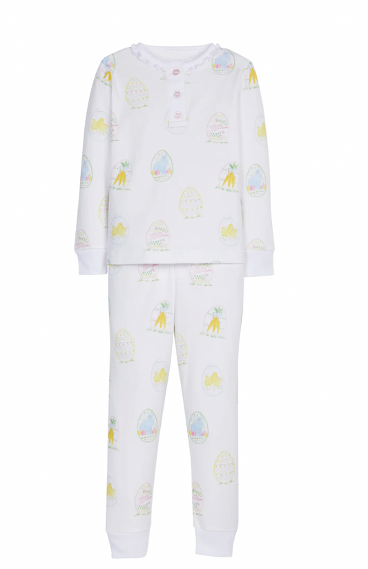 Little English- Printed Jammies in Easter Eggs for Girls