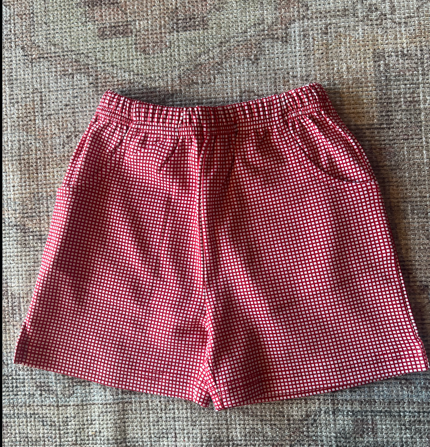 Luigi Red Gingham Shorts