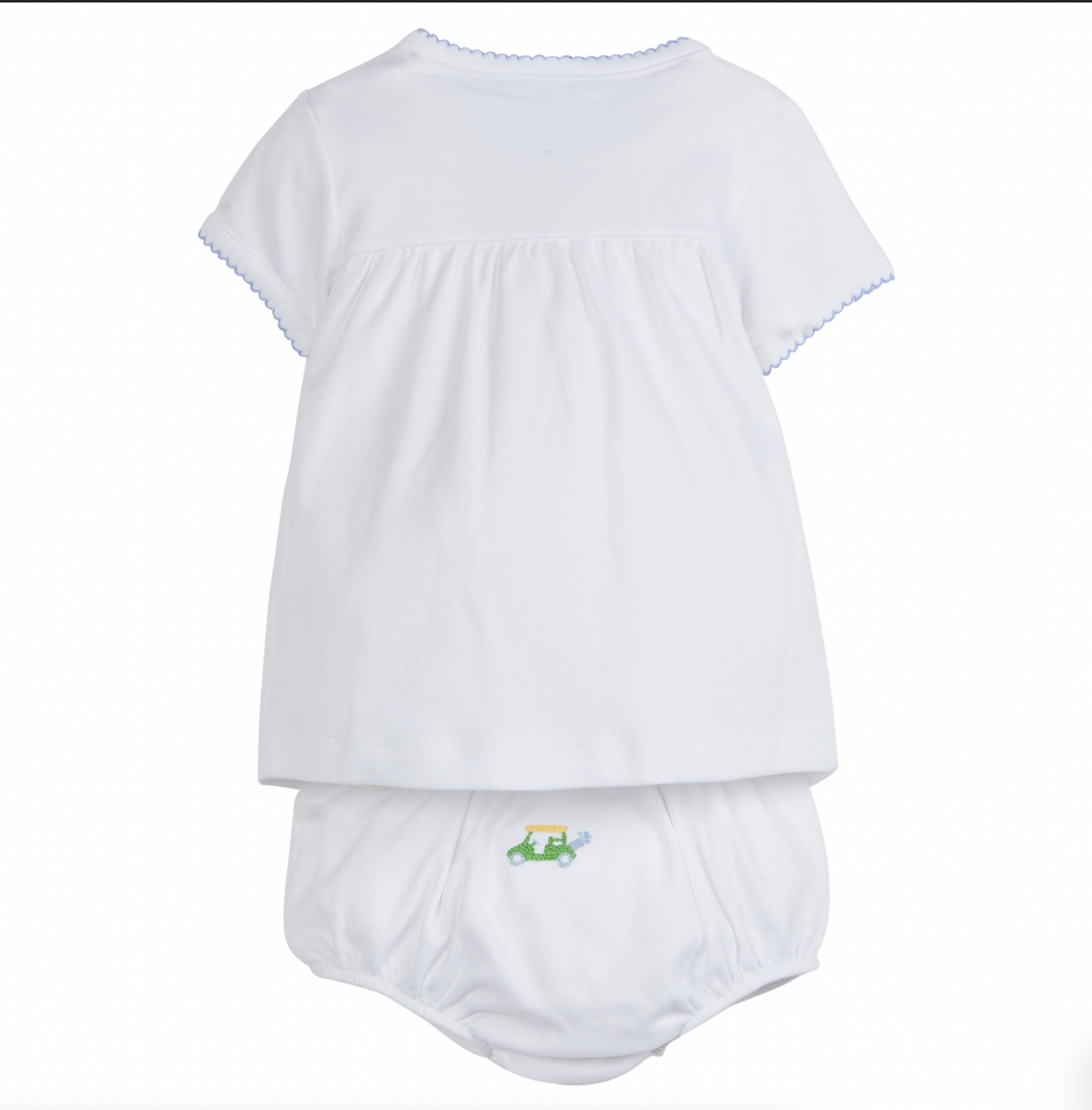 Little English Pinpoint Layette in Golf Cart