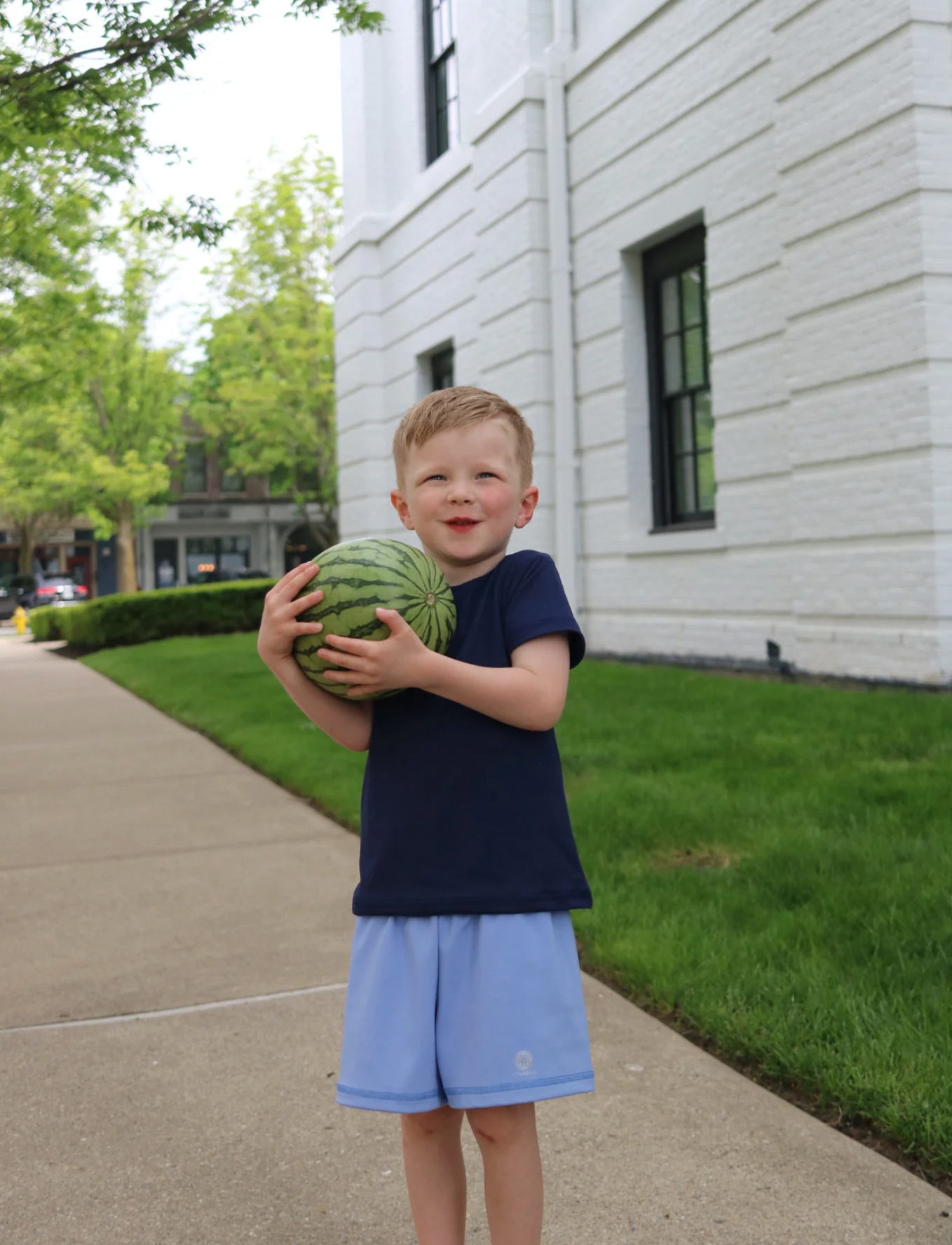 YogaBaby Boys Navy Shirt