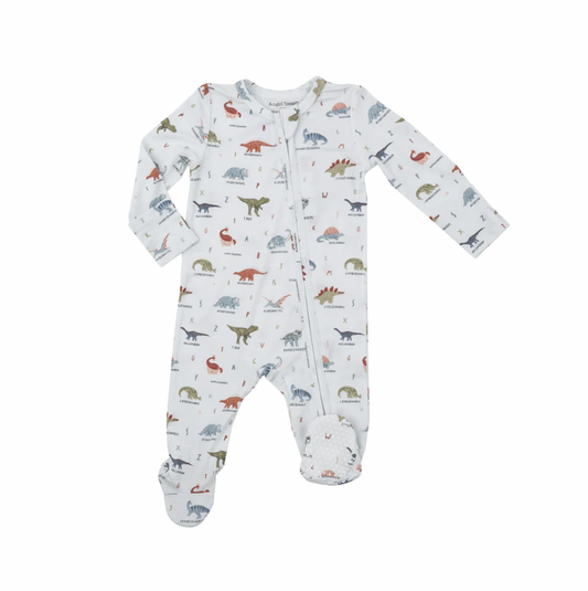 Angel Dear Dinosaur ABC 2-Way Zipper Footie