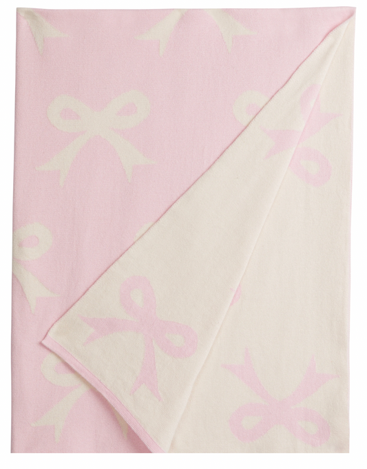Little English - Nursery Blanket - Pink Bow