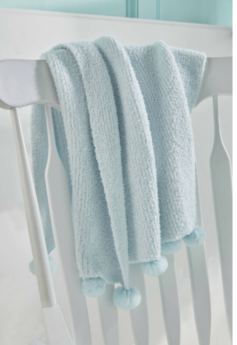 Baby Blue Chenille Blanket