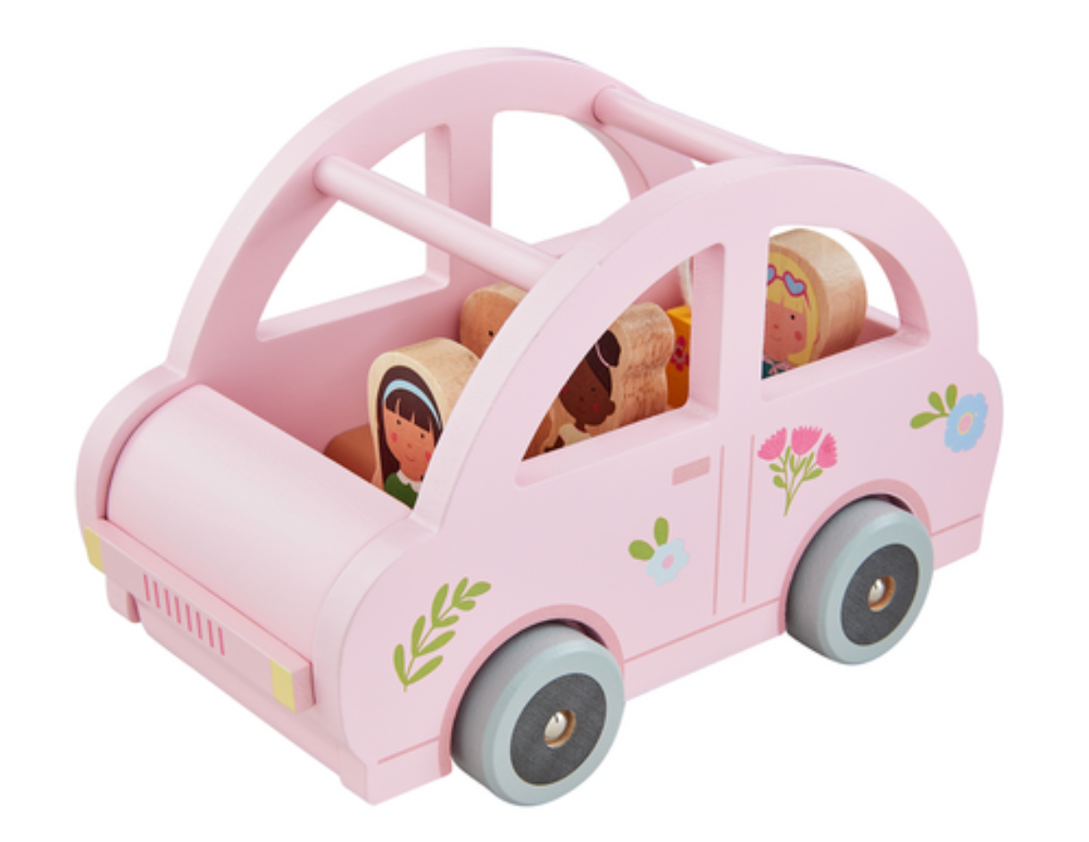 Pink Car Toy Set