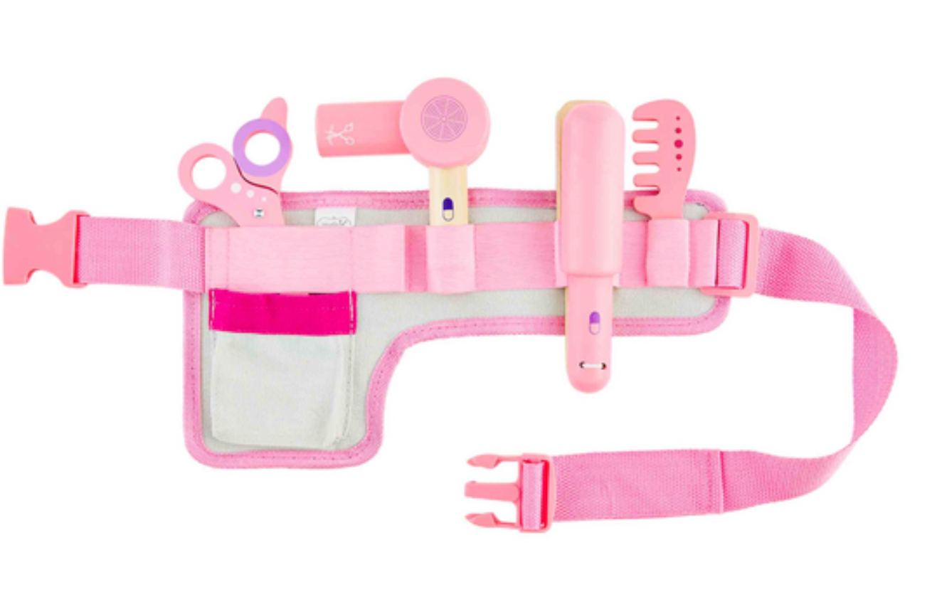 Hair Stylist Belt Wood Toy Set