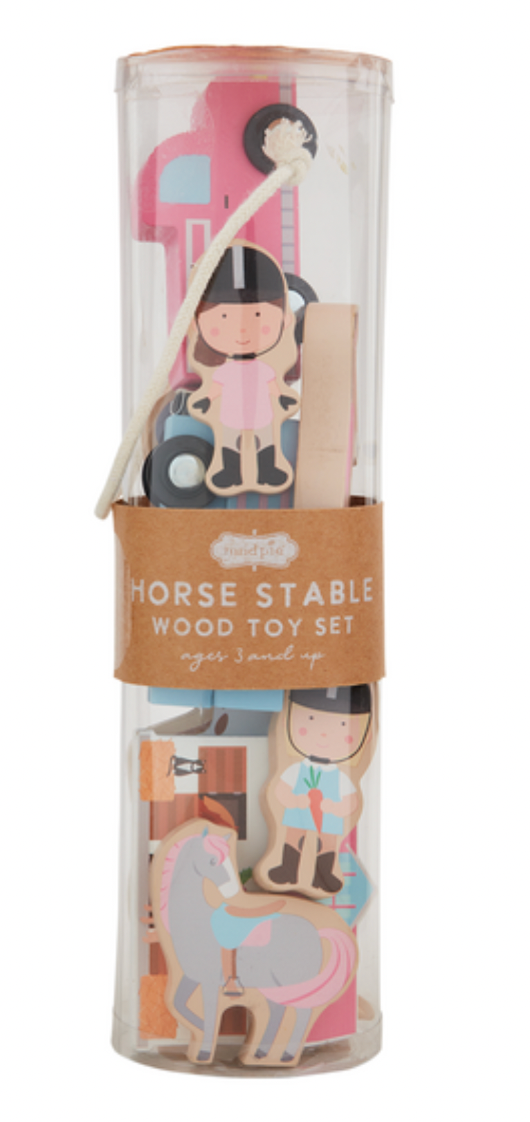 Wood Horse Toy Set