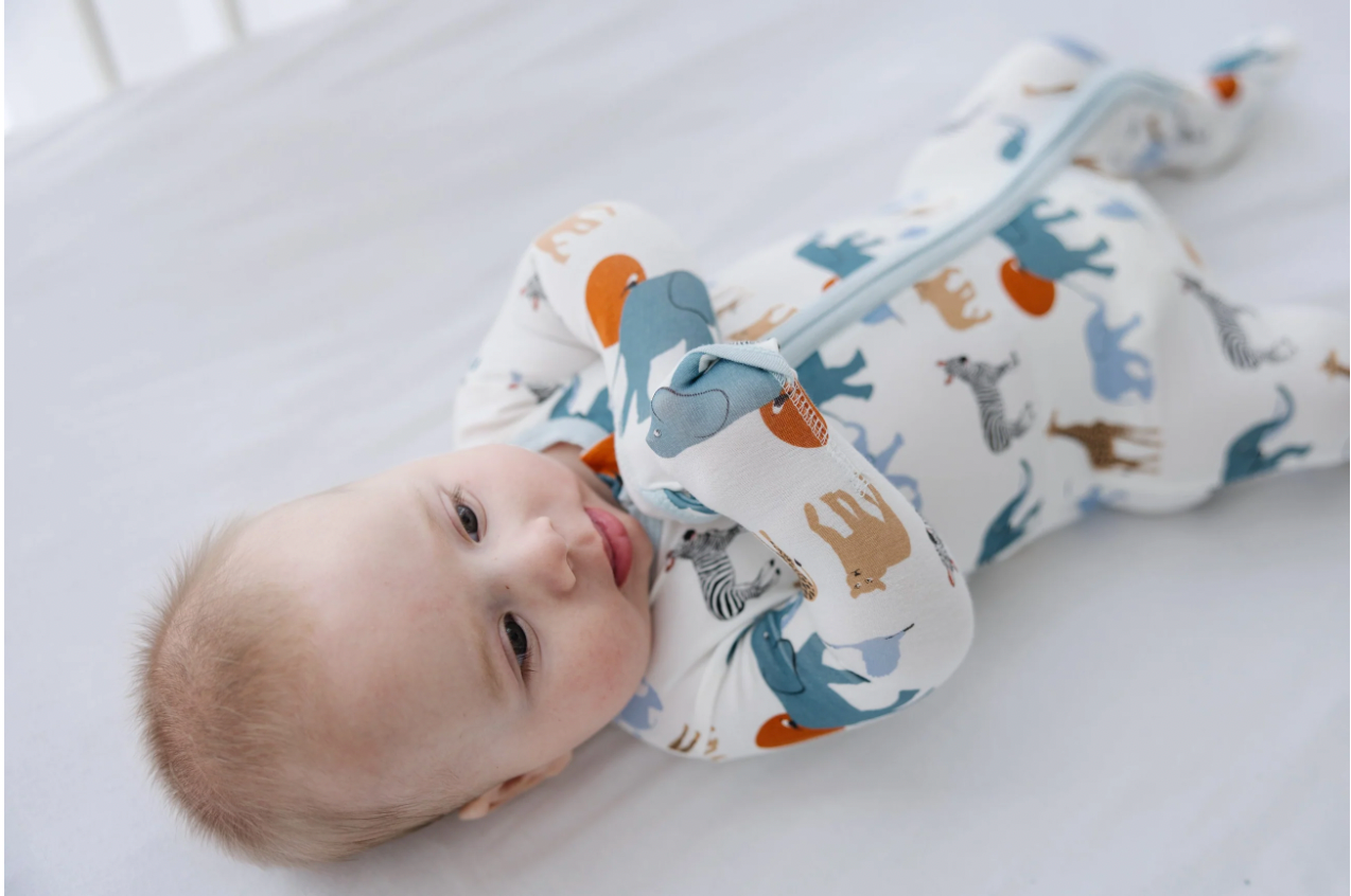 Natural Just So Animals Convertible Sleeper with Zipper