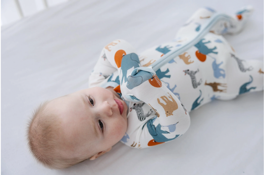 Natural Just So Animals Convertible Sleeper with Zipper