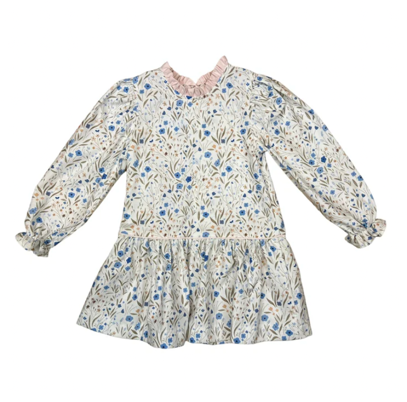 Layla Dress LS- Peri Blossom